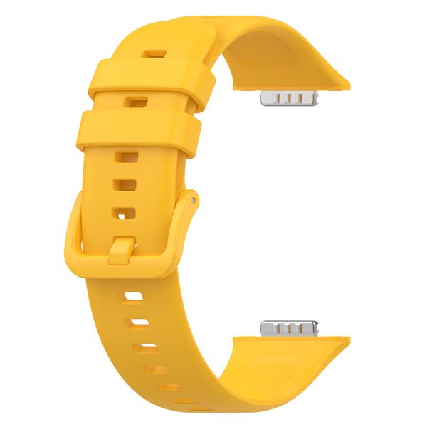 Silicone Strap Compatible with Huawei Fit 2-Yellow