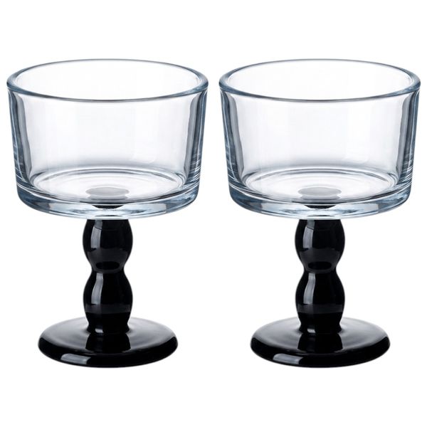 2 Pack - Vintage Style Stemmed Dessert Cups