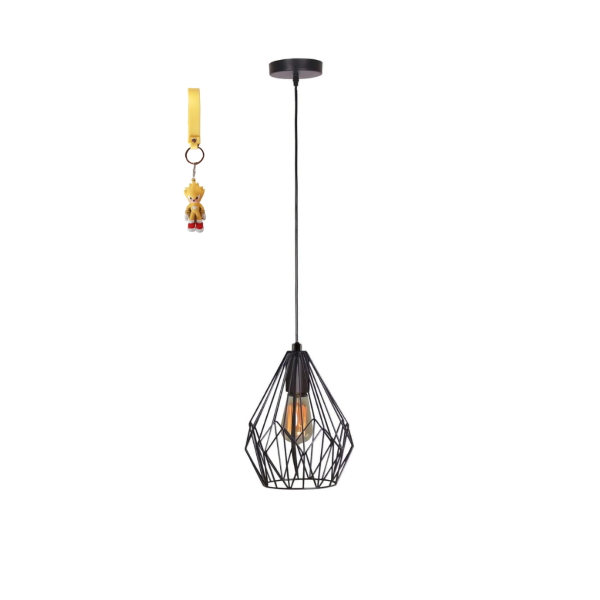 Metal Wire Pendant Hanging Light with key holder