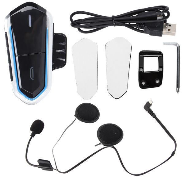 QTB35 Bluetooth 5.0 Ultra-Thin Motorcycle Helmet Headset with Mic