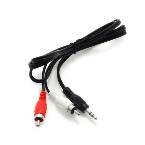 Audio RCA Male and 1x 3.5mm Jack cable