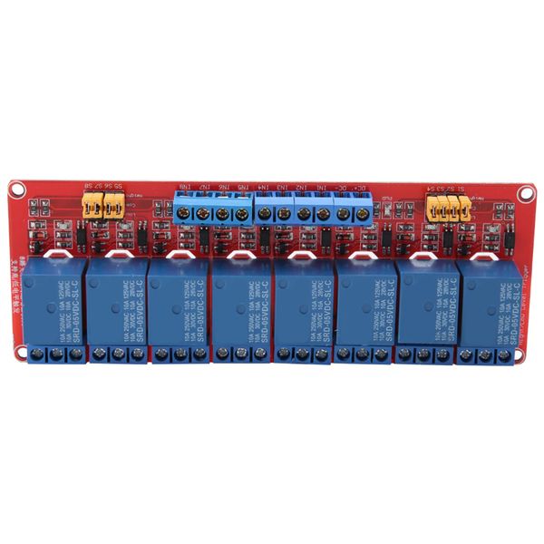 8 Channel Relay Module Board with Optocoupler for High &amp; Low Trigger