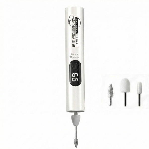 Electric Nail Drill Pen 0-35000RPM LCD Rechargeable Manicure Kit