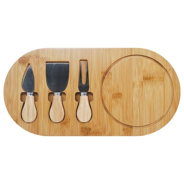 18cm x 36cm Bamboo Cheese Board and Knife Set