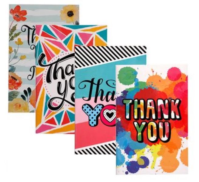 4 Cheerful Thank You Cards