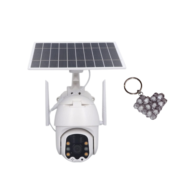 Solar Powered 4G Surveillance Camera i-Cam App &amp; Handmade Key Holder