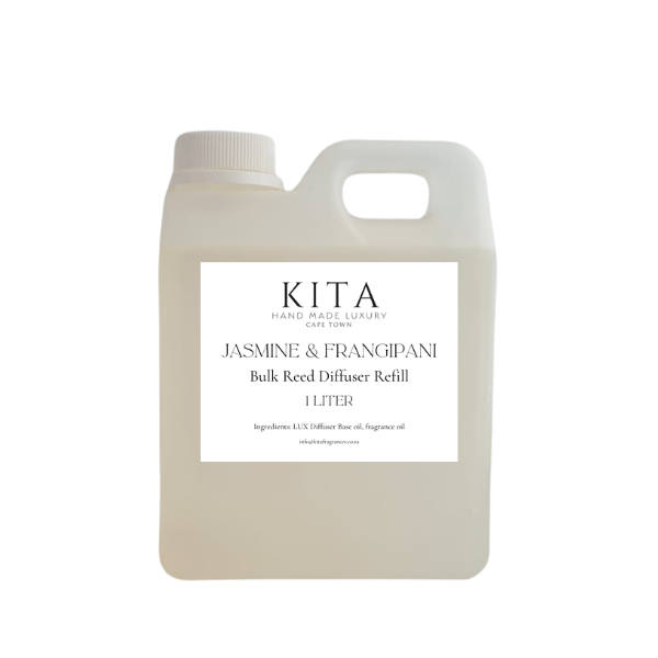 Kita Fragrances 1 L Jasmine &amp; Frangipani Bulk Reed Diffuser Refill
