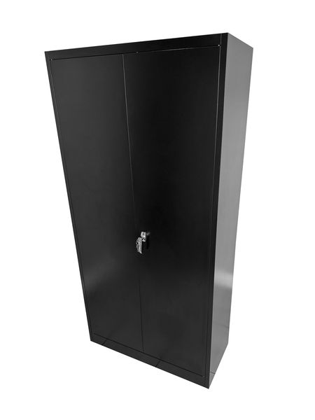 Steel Stationery Cupboard - Black
