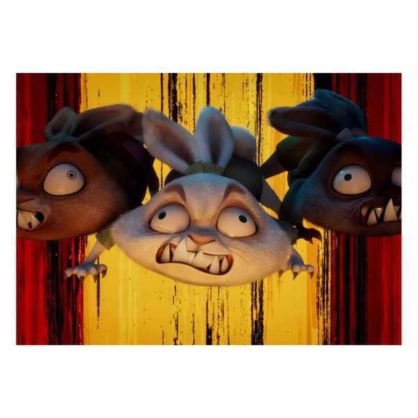 Crazy Kung Fu Rabbits - A1 poster