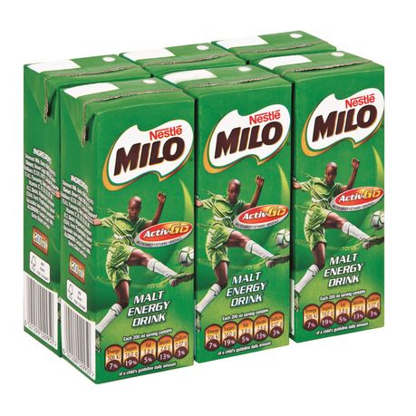 Milo Flavoured Milk Chocolate 6x200ml