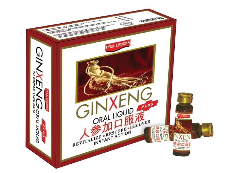 Ginseng Ginxeng Plus Oral Liquid Ampoules - Daily Energy &amp; Vitality Support