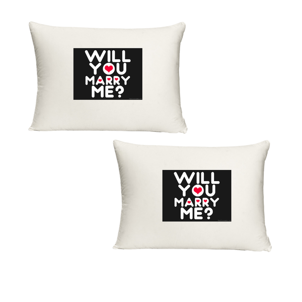 BG - Will you Marry Me Twin Standard Pillow Cases