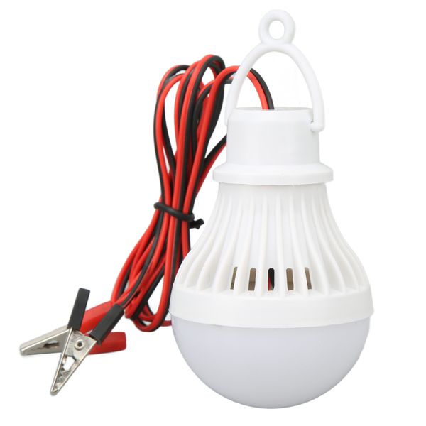 Plastic 12V 5W LED Camping Lantern With Hook Waterproof For Fishing