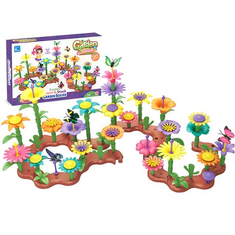 Flower Garden Building Toys Kids Puzzle Toy Flower 144 Pieces Image