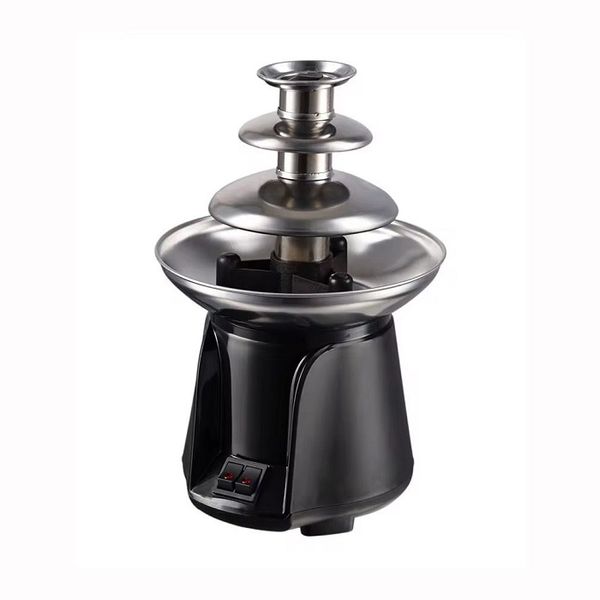 Mini Electric Chocolate Fountain 3-Tier Heated Fondue Machine