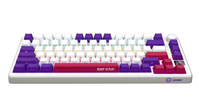 Lorgar Kbp7075w Wireless 75% Mechanical Pro Gaming Keyboard White