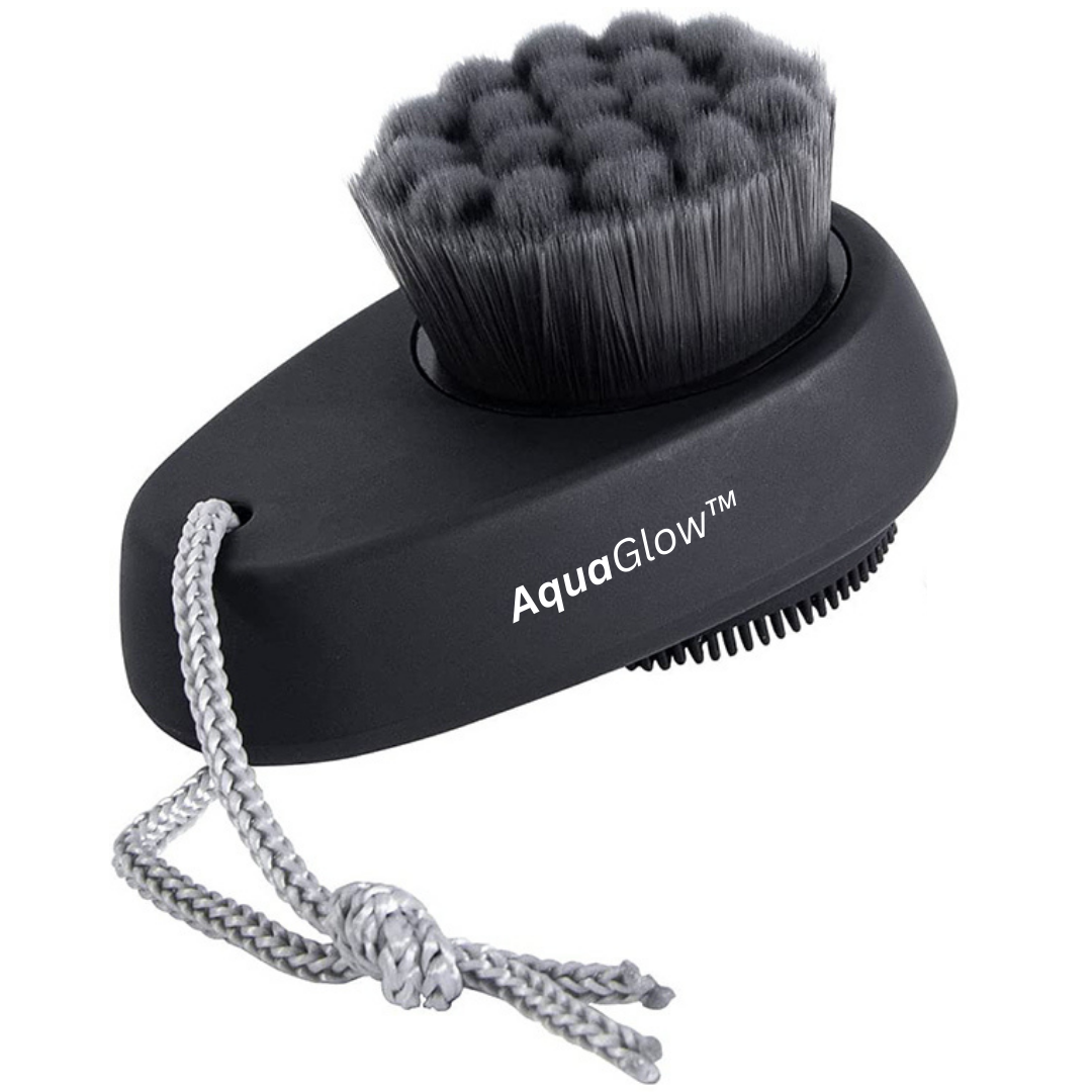 AquaGlow Facial Cleansing Brush DualSided Silicone Facial