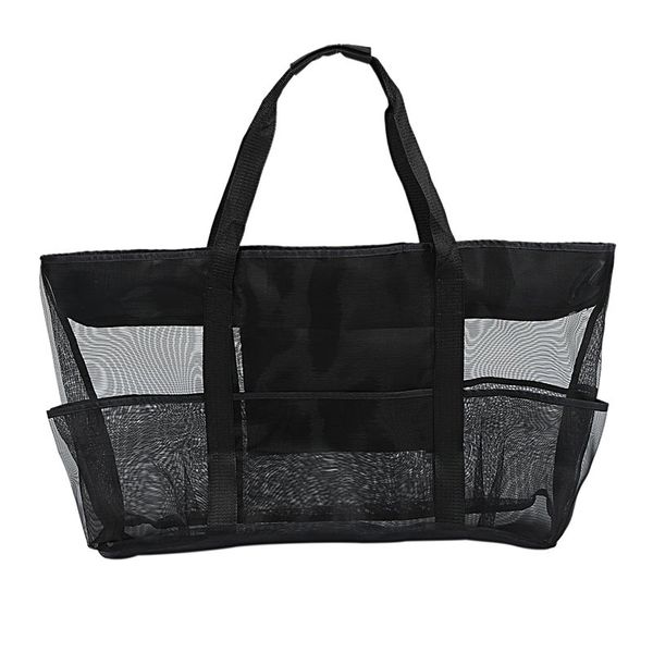 One-Shoulder Shopping Bag, Large-Capacity Mesh Beach Bag