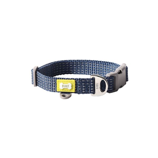 Built Pet NightSafe Reflective Collar, Blue