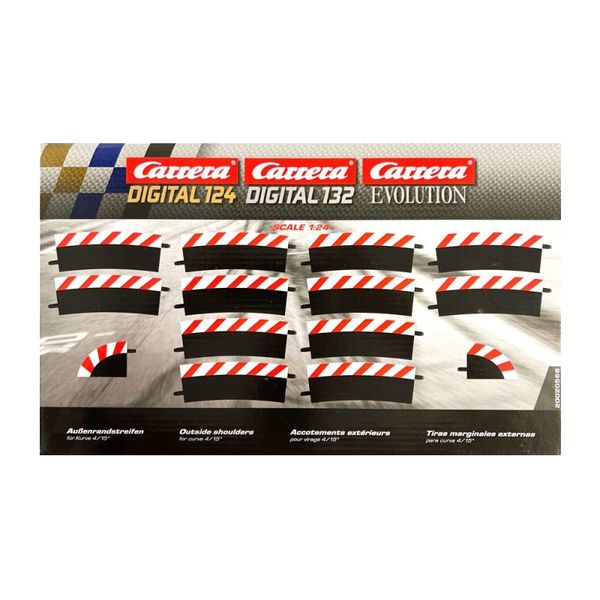 Carrera Outside Shoulder for 4/15 Curve (12 Piece)