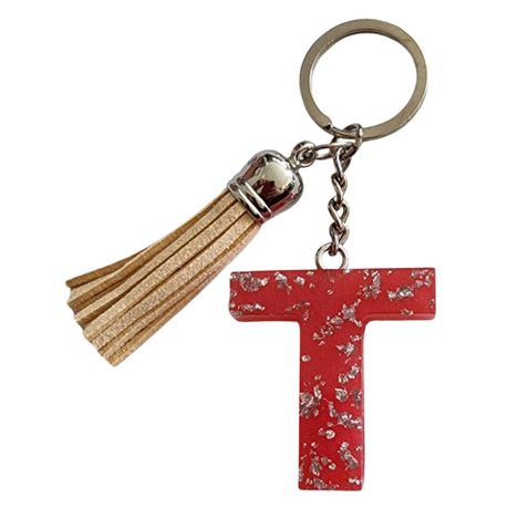 T on sale name keychain