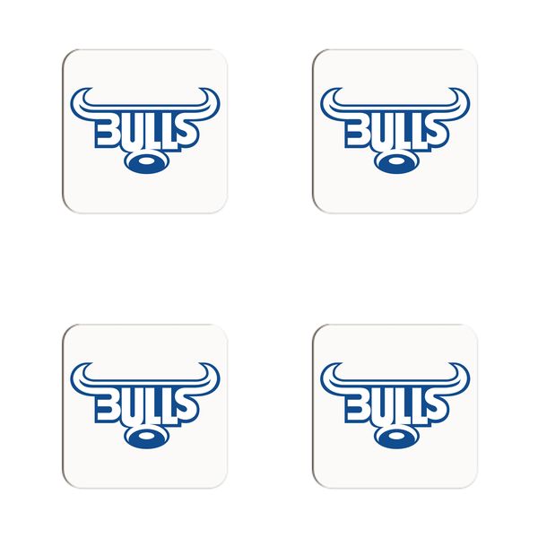 Bulls Emblem Rugby Coasters - Set of 4