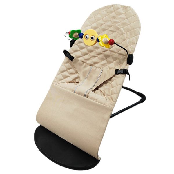 Portable Folding Baby Rocker with Toy Bar