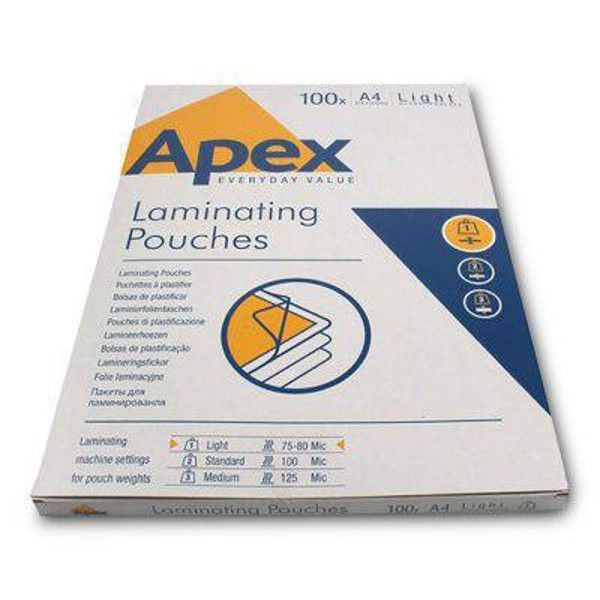 A4 Apex Laminating Gloss Pouches Light | Shop Today. Get it Tomorrow ...