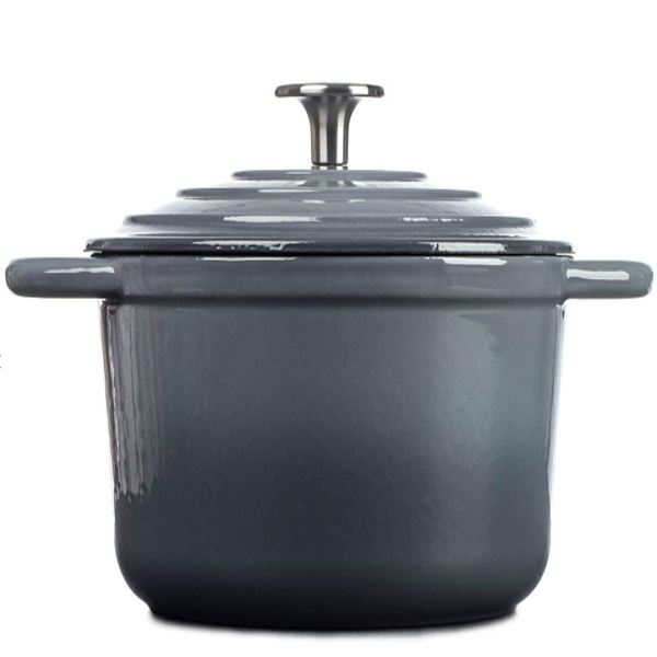 7 Piece Cast Iron Cookware/Pots - Sea Salt