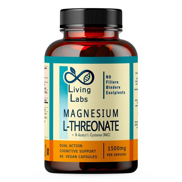 Magnesium L-Threonate + NAC 1500mg per serving. Living Labs