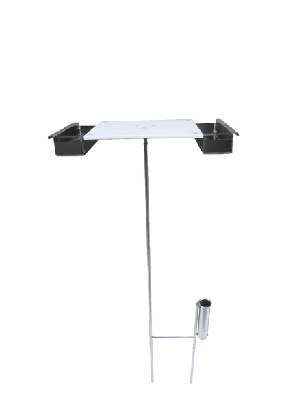 Bait Board with Rod Holder - with Side Trays