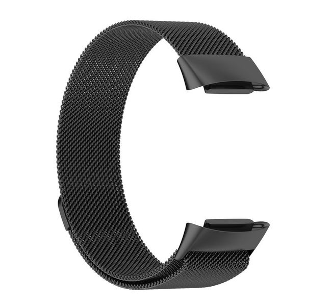Milanese Watch Strap Compatible with Fitbit Charge 5 - Black