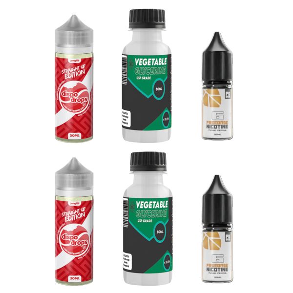 Dispo Drops Longfill Combo 120ml - Lush Watermelon - 6mg (2 Pack)