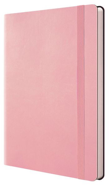 A5 Flexicover Journal PU Notebook 160 lined cream pgs, 80gsm , Pink
