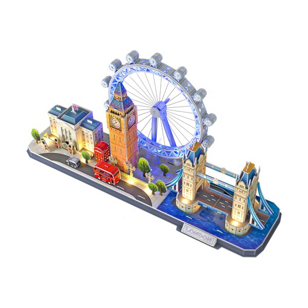 CubicFun City Line London 186pcs 3D Puzzle with LED lights