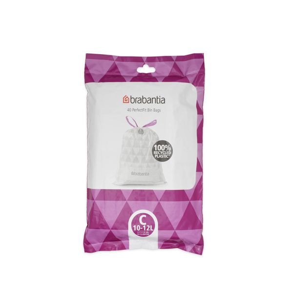 Brabantia - PerfectFit Bin Code C 10-12L Bags 40 Bags Dispenser Pack