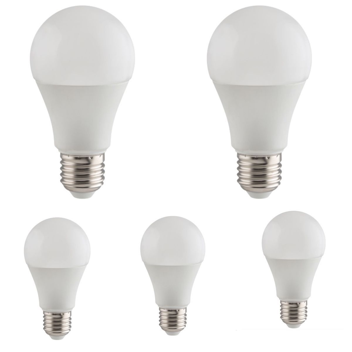 Led 12w Light Bulb E-27. Pack Of 5 