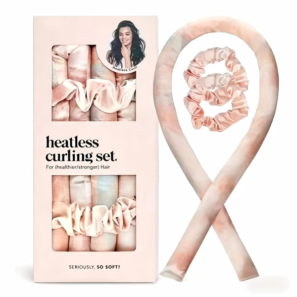 Satin Heatless Curling Set - No Heat Curler for Natural Waves