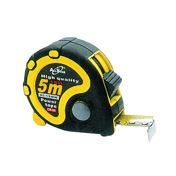 ACDC - Contractor Rubber Tape Measure 5m (Double Stop)