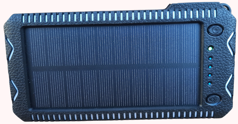 10000Mah Solar Power Bank-White