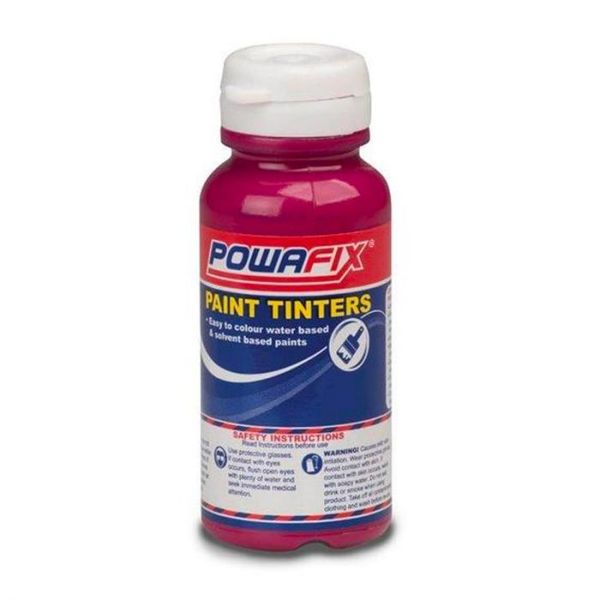 Bulk Pack 6 x Powafix Paint Tinters Magenta 50Ml