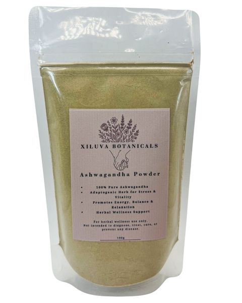 Xiluva Botanicals Ashwagandha Powder (100g) - Herbal Wellness Supplement