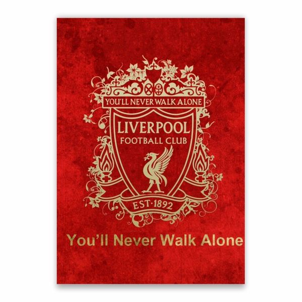 Liverpool Logo amd YNWA Poster - A1
