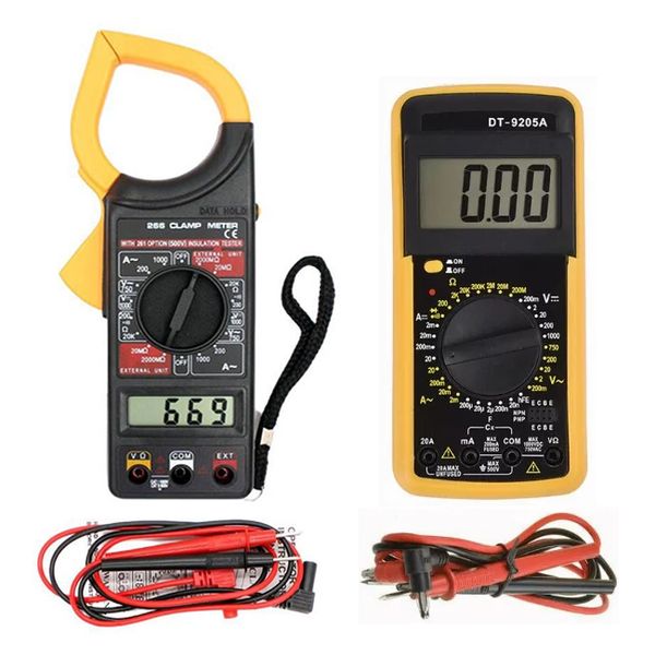 DT9205A Digital Multimeter &amp; DT266 Electronic Digital Clamp Meter