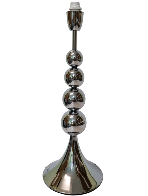 Litex Lamps Chrome Plated Metal Table Lamp With Stacked Chrome Balls Shop Today Get It 0158