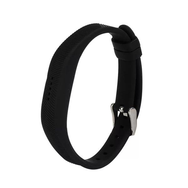 Killer Deals Sporty Silicone Strap for Fitbit Flex 2 Fitness Tracker- Black