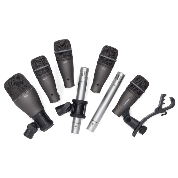 Samson Audio DK7 7-Piece Drum Microphone Set - Silver &amp; Black
