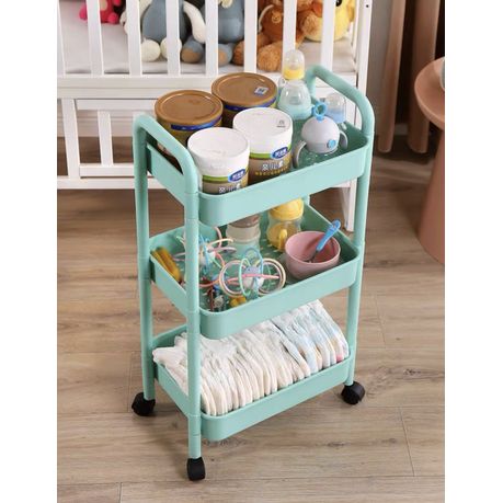 10-Tier Mint hot Rolling Storage Cart