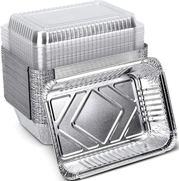Foil Container With Clear Lid - 25 Piece