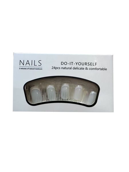 BZ1245Handmade Press-on Nails Small Size &amp; Color All-in One- 24Piece